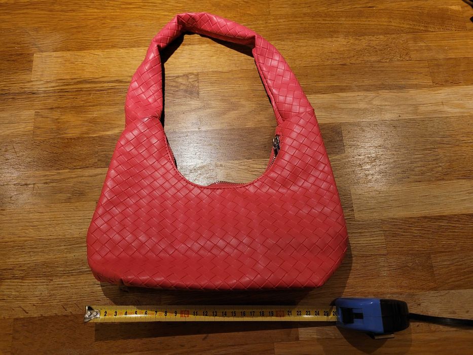 Średnia torebka Reserved blady czerwony różowa, podstawa 26 cm