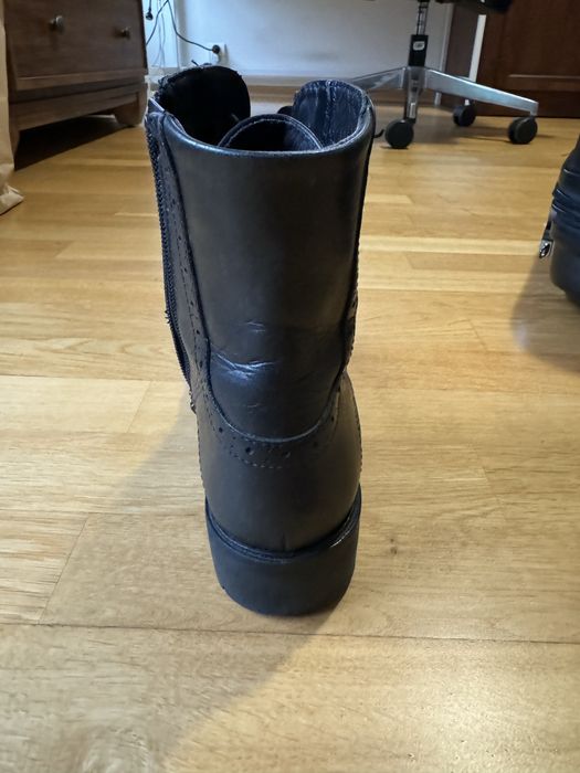 Buty botki  Gino Rossi, czarne, r.36-37, skóra naturalna
