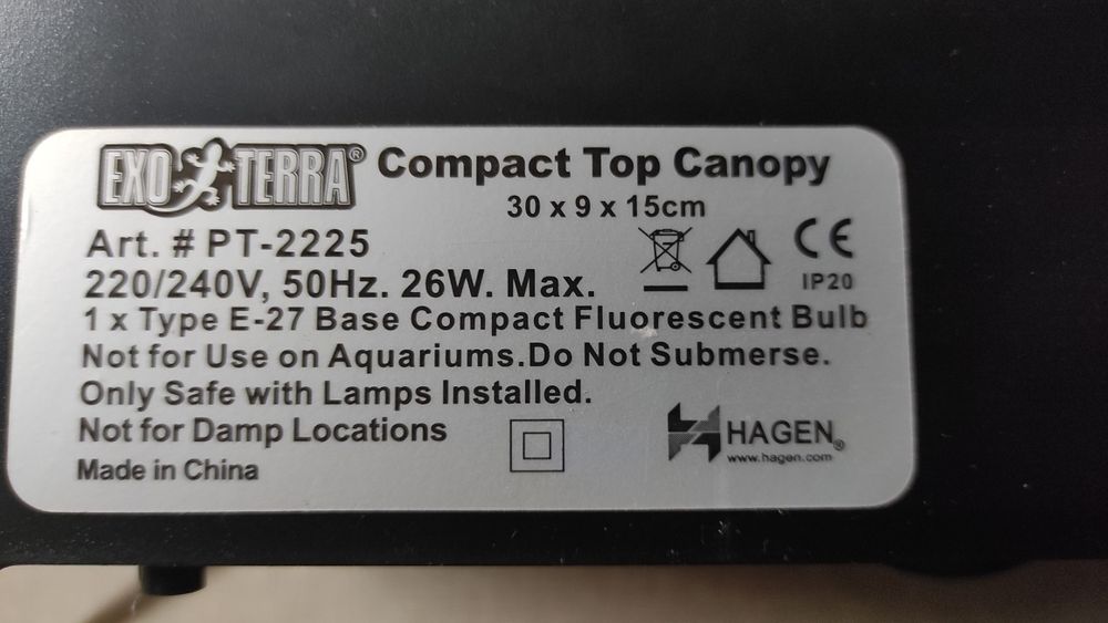 Светильник Exo Terra Compact Top Для террариума