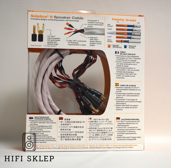 Wireworld Solstice  8  kabel głośnikowy - 2x2m/wyprzedaż !!!