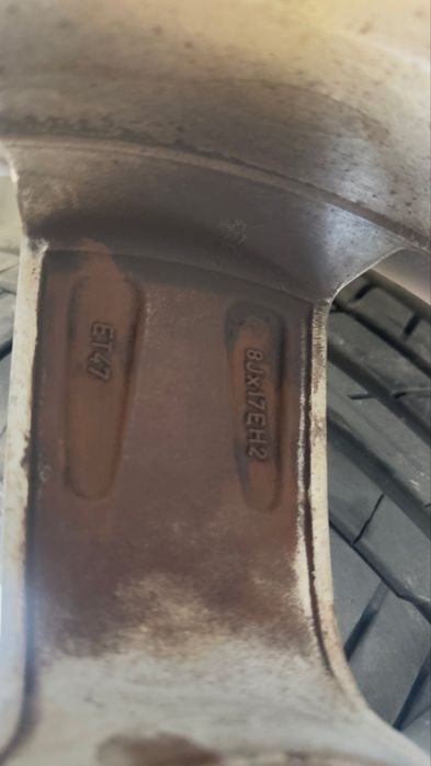 Jantes 17 audi originais  5/112 com pneus como novos