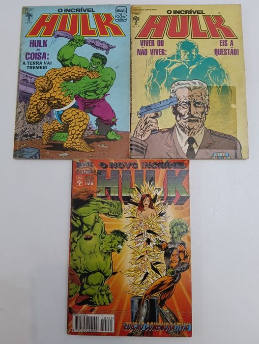 31 Livros Homem Aranha e Hulk, da Abril e da Marvel