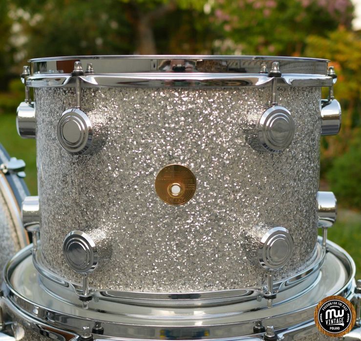 ‼️ Perkusja Hayman Vibrasonic 24", 13", 16" Silver Sparkle Vintage ‼️