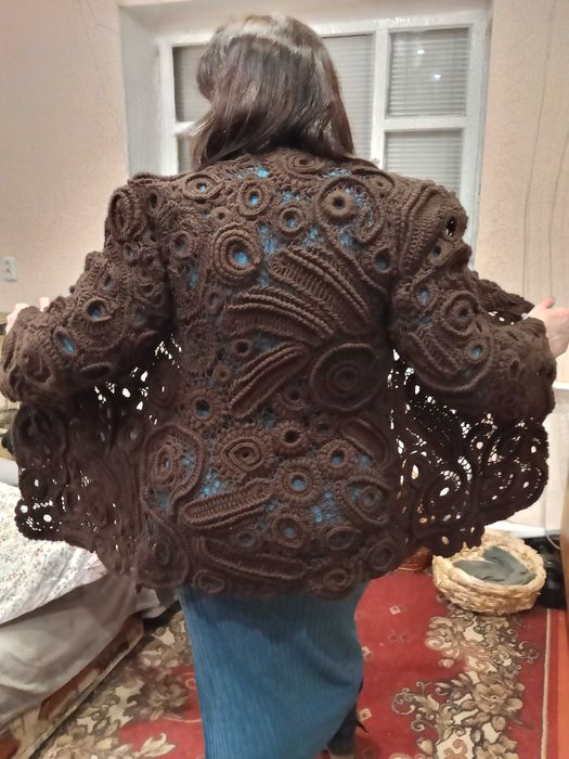 Жакет у стилі ірландське мереживо