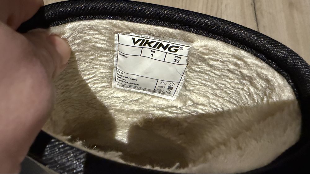 Kalosze  ocieplane dzieciece dla dzieci dziecka Viking