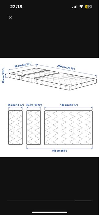 Materac Vimsig z Ikei