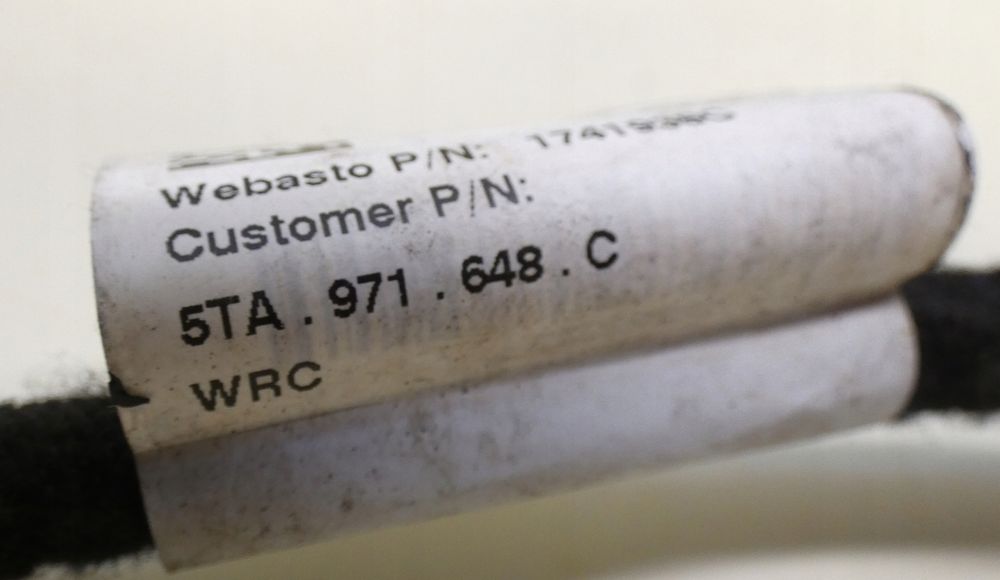 vw touran 2 5ta971648c instalacja wiązka adapter webasto