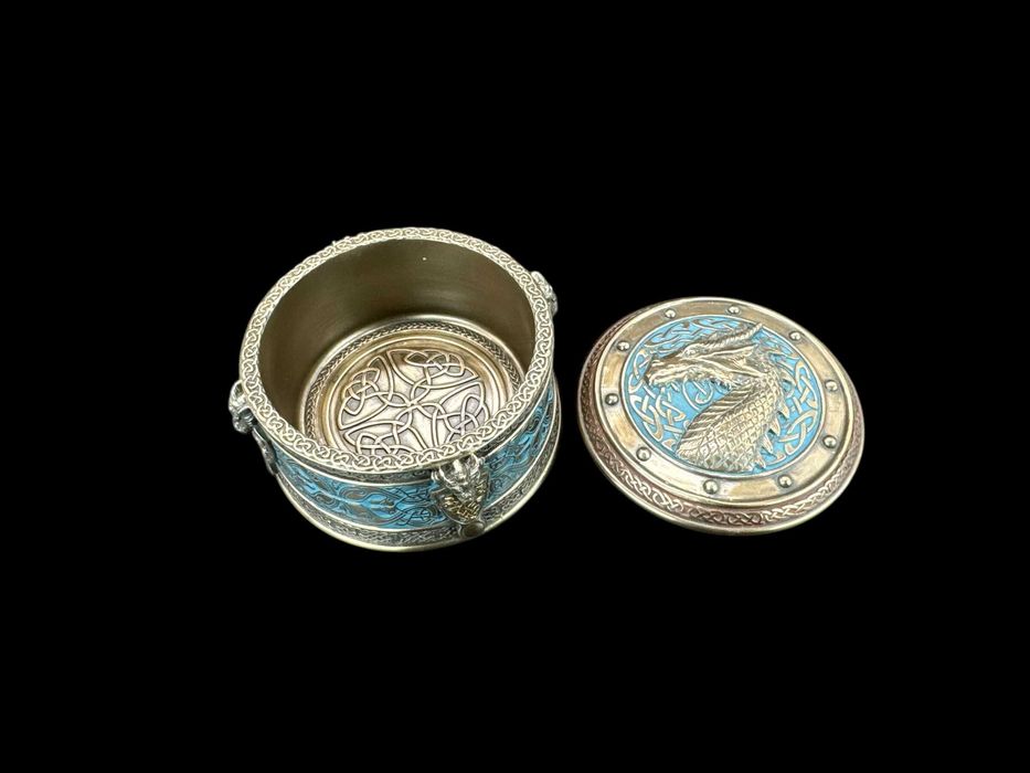 Celtycka szkatułka ze smokiem Veronese WU77386A4