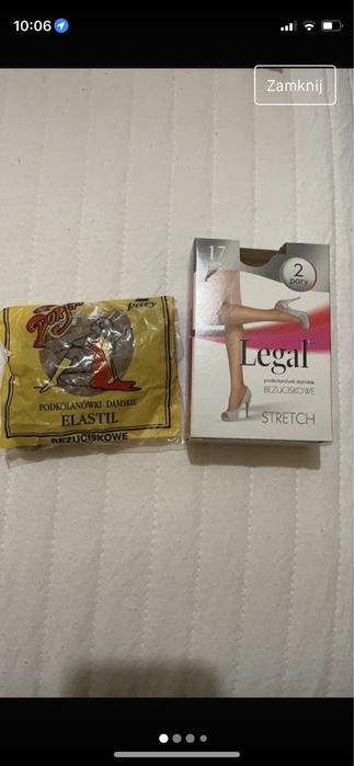 Podkolanówki bezuciskowe