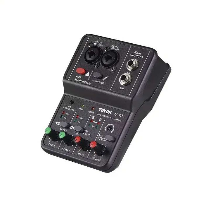 Аудиоинтерфейс Teyun Q12, звуковая карта