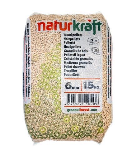 Pellet drzewny Naturkraft ENplus A1+DINplus A1 jak Barlinek Poltarex Sylva PREMIUM 6mm – Wysoka Kaloryczność | Transport | Najwyższa Jakość
