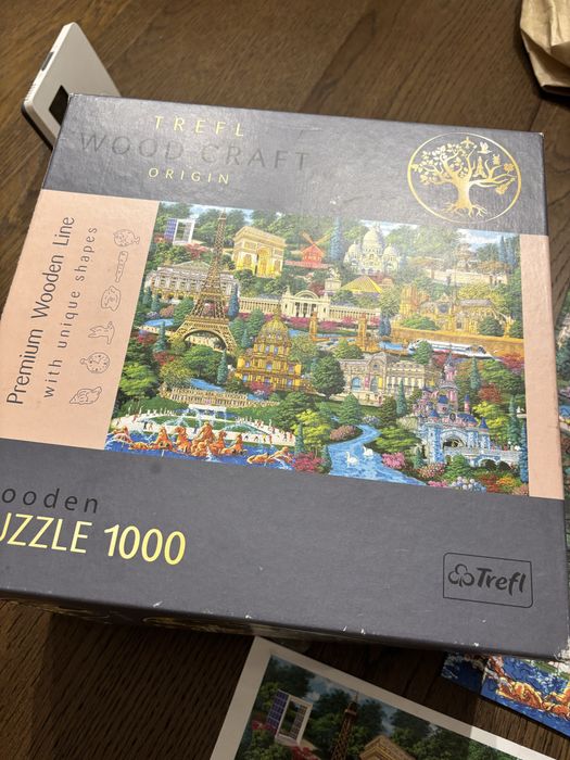 Puzzle 1000 drewniane trefl