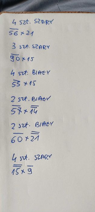 Deski materiał na półki szary beton biały drewno płyta MDF hdf