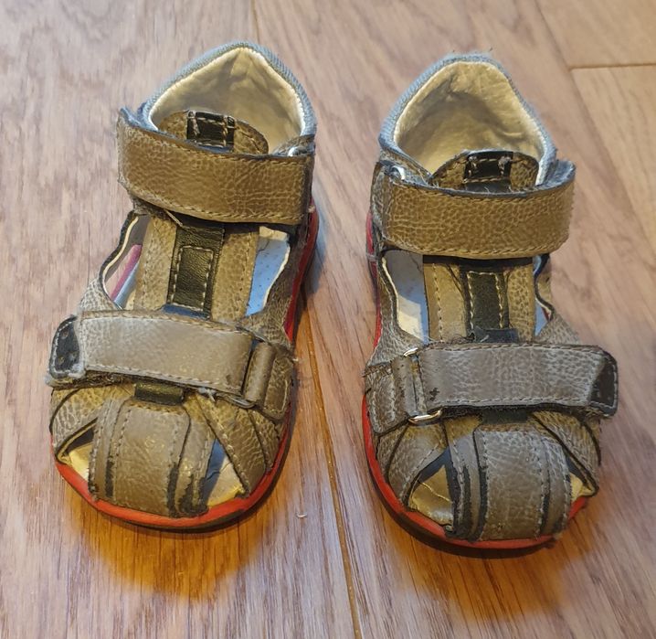 Buty sandały dziecięce chłopięce letnie na lato Kornecki skóra 20