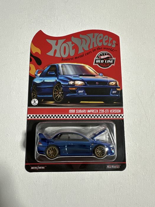 Hot wheels 1998 subaru impreza 22b-sti version red line club rlc