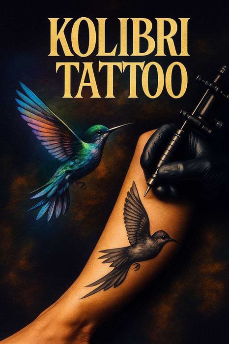 Майстр манікюру.  Тату в стилі мінімалізм.