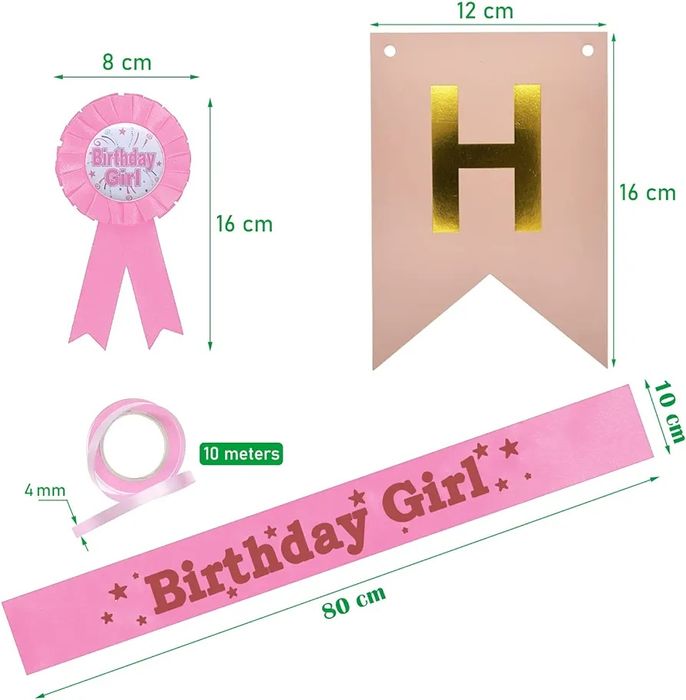 Festa de aniversário -estandarte, faixa e crachá aniversariante - NOVO