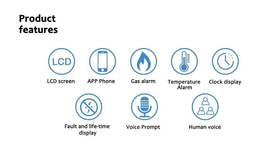 Tuya Wi-Fi детектор газа, сигнализация утечки природного газа