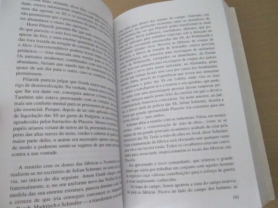 A Lista de Schindler de Thomas Keneally