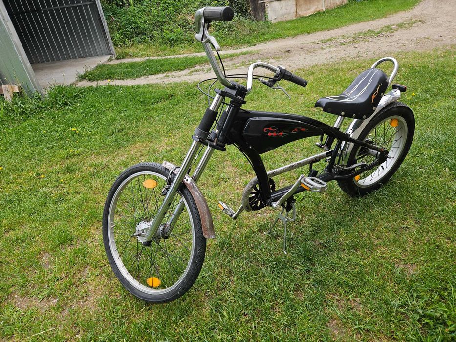 Rower chopper z biegami