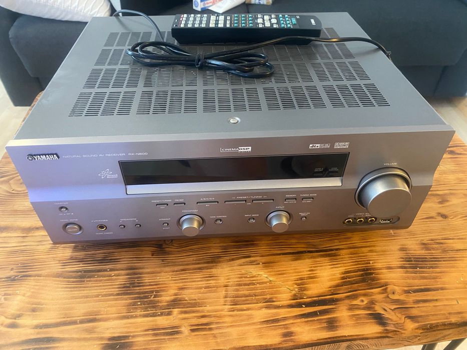 Amplituner AV Yamaha RX-N600 jak nowy, prawie nieużywany, z pilotem ...