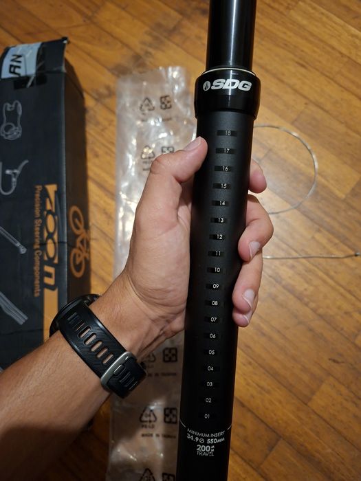 Espigão Telescópico SDG Tellis 34.9mm / 200mm