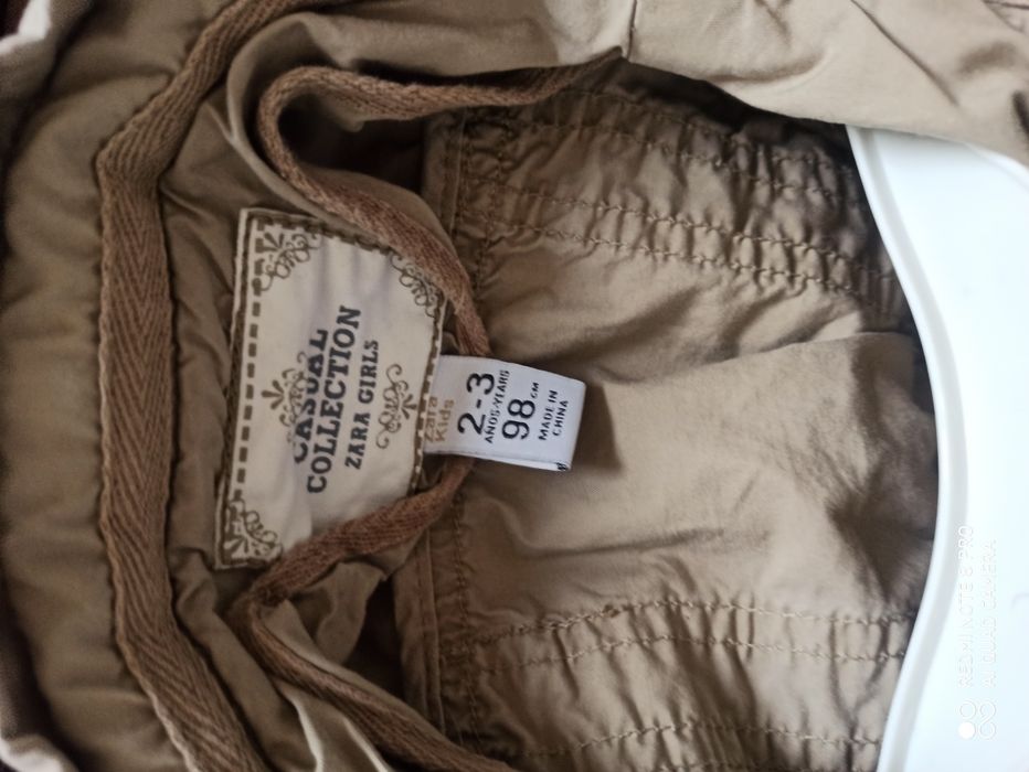 Zara Kids dziewczęca kurtka parka rozm.80-86