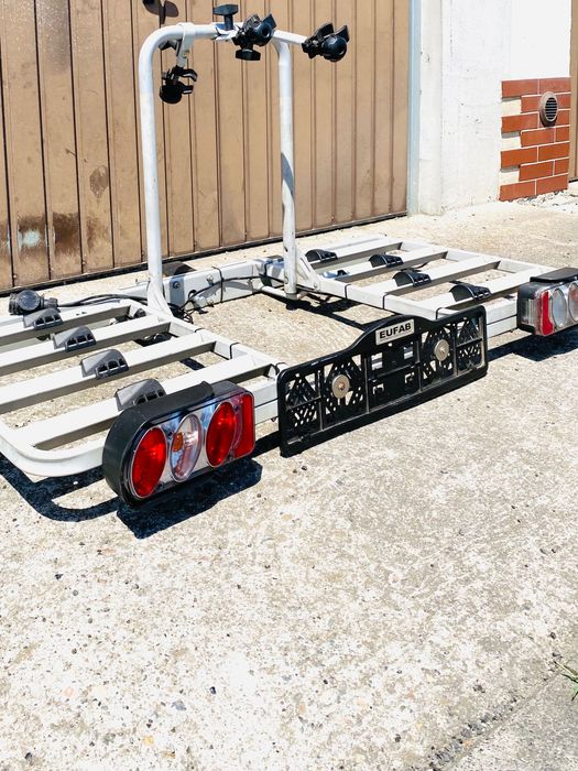 Bagażnik Uchwyt rowerowy na hak Eufab na 4 rowery Mega