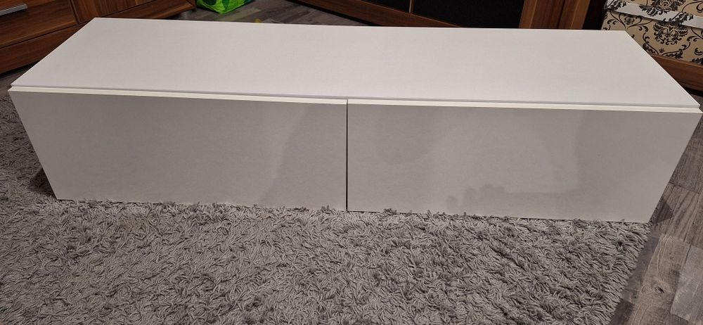 Szafka RTV 140 biała połysk