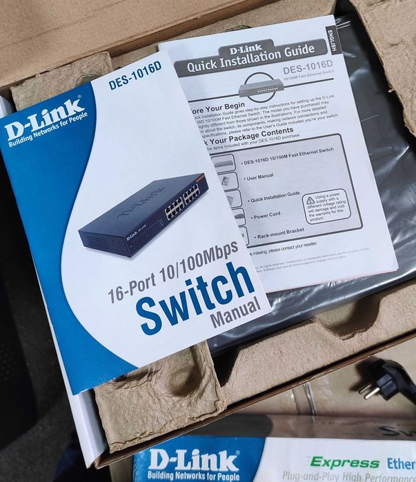 Комутатори мережеві 16-портові switch D-Link Planet Canyon 100 Мбіт/с