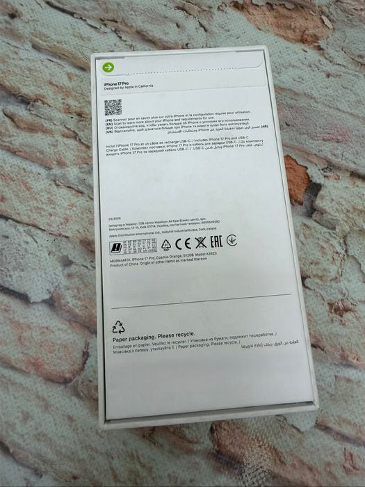 New Iphone 17 Pro 512gb Cosmic Orange Global 1480$