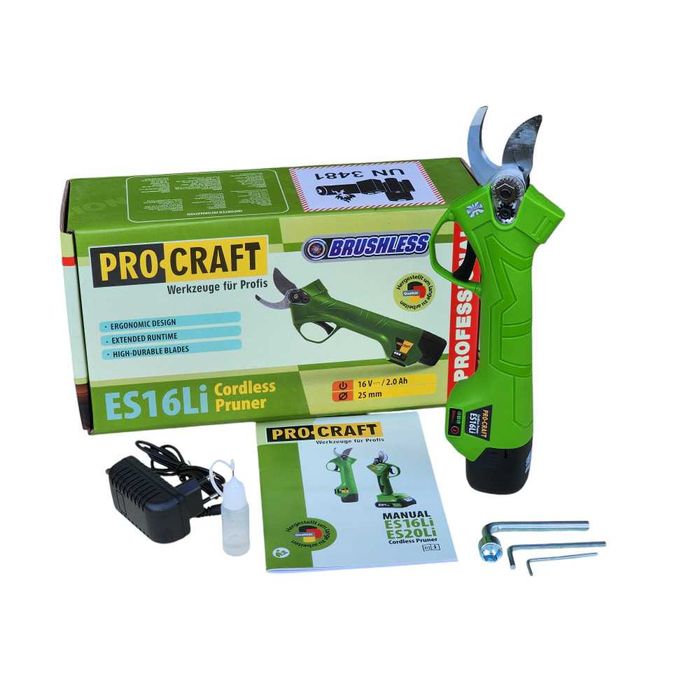 Акумуляторний секатор Procraft ES16Li