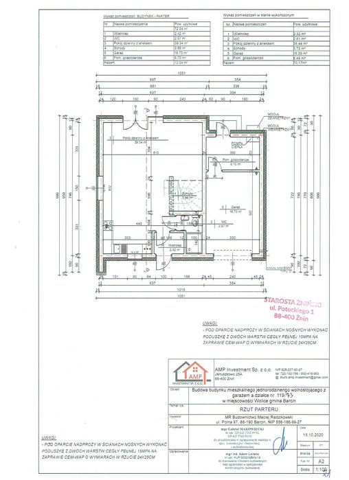 Dom 121,61 m² dla rodziny – garaż, ogród, 3 min do Barcina