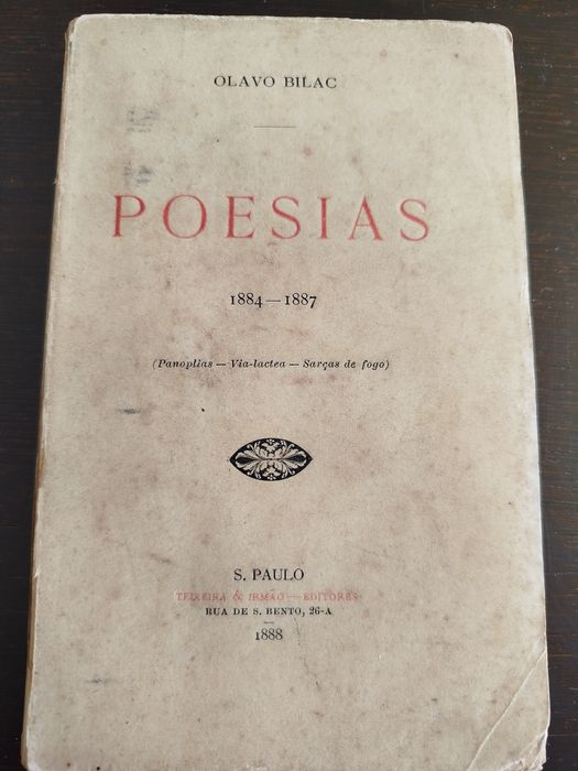 Poesias 1884-1887 // Olavo Bilac (1.edi.)