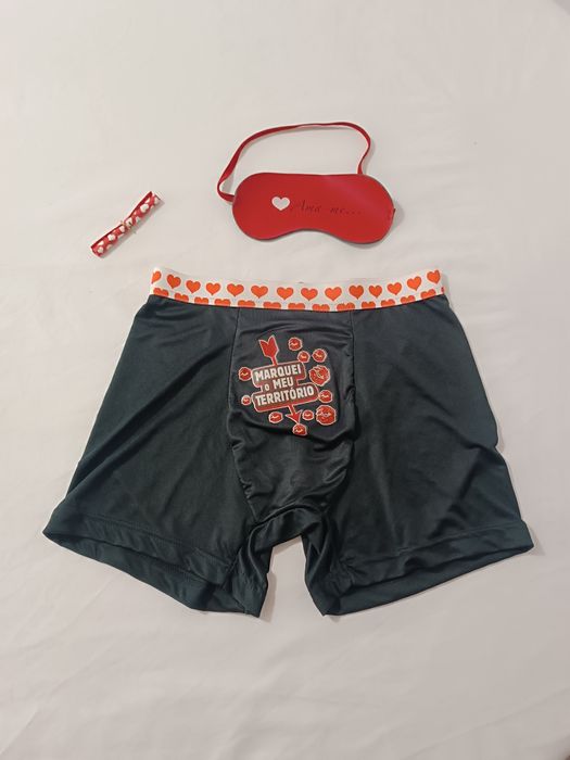 Conjunto Dia dos Namorados. Boxer, Venda e Pergaminho