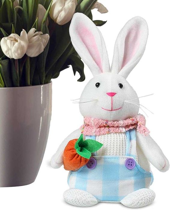 Figurka, lampka LED świecąca PAN ZAJĄC 20 cm