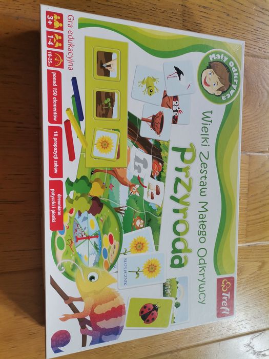 Gra planszowa Trefl -Wielki Zestaw Małego Odkrywcy z kolorowe karty