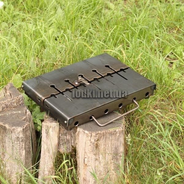 Надёжный мангал 2мм (сталь) Mangal skladany grill walizka na 6 szaszłyków Мангал