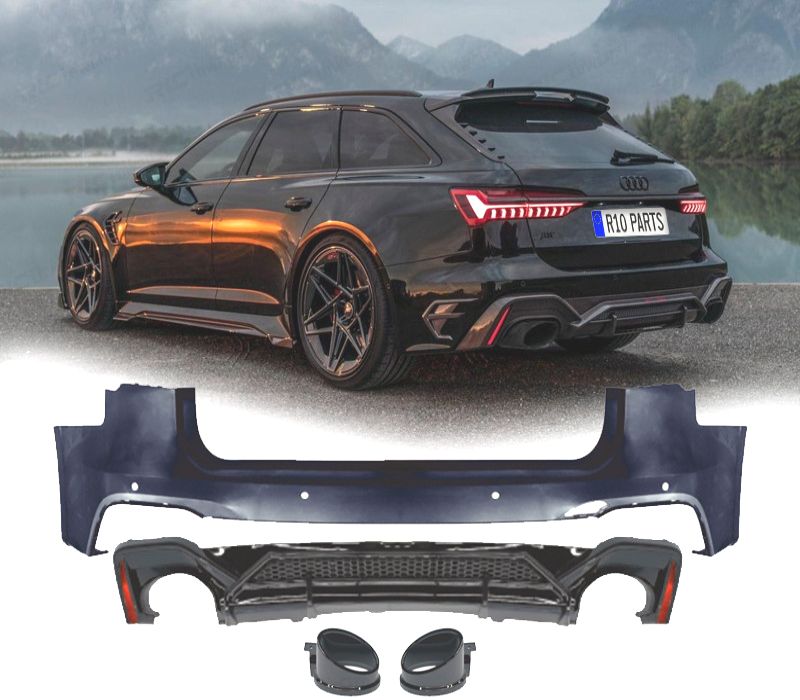 PARA-CHOQUES TRASEIRO AUDI A6 AVANT 19-24 LOOK RS6 ABT