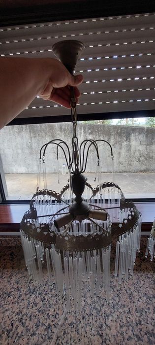 Candeeiros vintage em latão