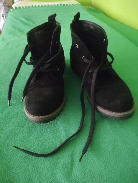 Buty zamszowe botki damskie 41