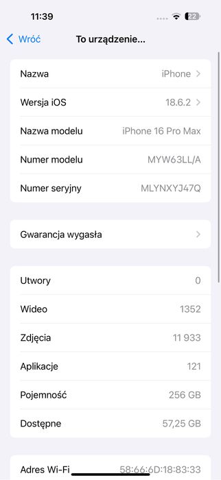 Iphone 16 pro max 256gb jak nowy caly zestaw