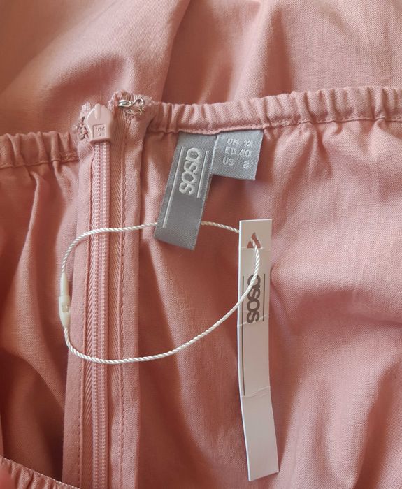 Натуральный нюдовый комбинезон кюлоты палаццо широкими штанинами asos