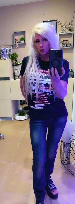 Женские джинсы Dsquared  с кожаным ремнем