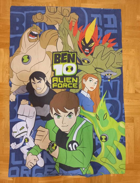 Pościel BEN TEN dla chłopca BEN 10 stan BDB  200cm x 135cm   200 x 135