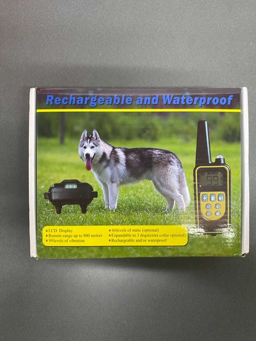 Coleira de adestramento 800m (3 cães em simultâneo)