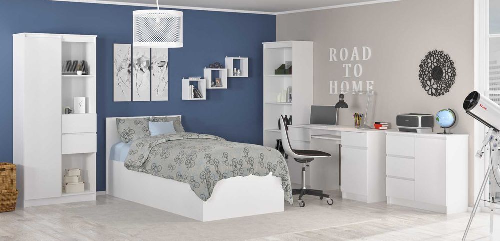 Новий Бруклін комод ш 1384 г400 в986 2д4ш колір білий