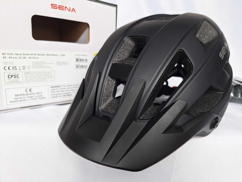 Kask rowerowy Sena Smart MTB Helmet M1 Evo Matt Black L 59-63cm