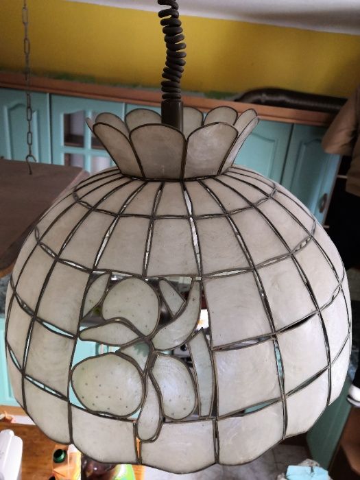 Żyrandol witrażowy