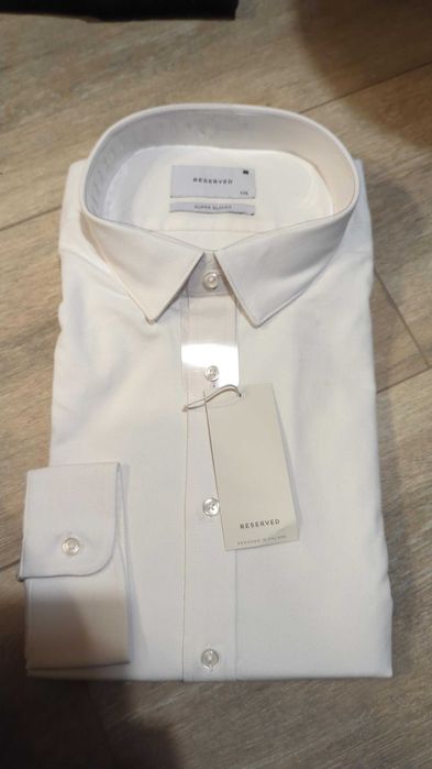 Nowa biała koszula Reserved slim fit XXL
